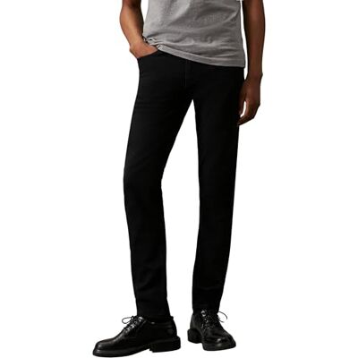 Calvin Klein Men’s Slim Tapered Fit Jeans, Black (Denim Black), 36W/34L Calvin Klein Men’s Slim Tapered Fit Jeans, Black (Denim Black), 36W/34L