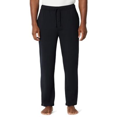 Amazon Essentials Men's Cotton-Modal Pyjama Bottoms, Sleep Trousers, Black, M Amazon Essentials Men's Cotton-Modal Pyjama Bottoms, Sleep Trousers, Black, M