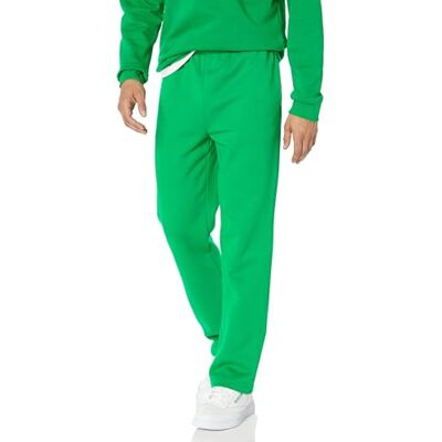 Amazon Essentials Men's Fleece Open Bottom Sweatpant (Available in Big and Tall), Green, XXL Amazon Essentials Men's Fleece Open Bottom Sweatpant (Available in Big and Tall), Green, XXL