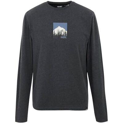 Regatta Mens Maylow Long Sleeved T-Shirt Jersey Crew Neck Jumper Top Black Regatta Mens Maylow Long Sleeved T-Shirt Jersey Crew Neck Jumper Top Black