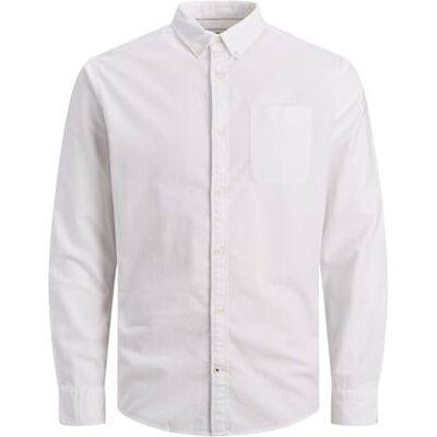 JACK & JONES Mens Oxford Shirt White XL JACK & JONES Mens Oxford Shirt White XL
