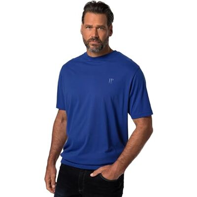 JP 1880 Men's Large Sizes Plus Sizes Menswear L-8XL T-Shirt, Belly Fit, Basic, Half Sleeve, XXL to 10XL, 712616, Dark Sapphire, 8XL JP 1880 Men's Large Sizes Plus Sizes Menswear L-8XL T-Shirt, Belly Fit, Basic, Half Sleeve, XXL to 10XL, 712616, Dark Sapphire, 8XL