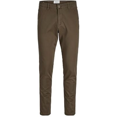 JACK & JONES Men's Jpstmarco Jjbowie Noos Chino Trousers, Wren, 27W x 32L JACK & JONES Men's Jpstmarco Jjbowie Noos Chino Trousers, Wren, 27W x 32L