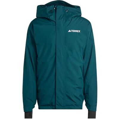 adidas Men's TERREX MULTI 2L RAIN.RDY INSULATED RAIN JACKET, Aurora Ivy, M adidas Men's TERREX MULTI 2L RAIN.RDY INSULATED RAIN JACKET, Aurora Ivy, M