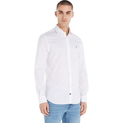 Tommy Hilfiger Men's Long Sleeve Shirt Bright White Tommy Hilfiger Men's Long Sleeve Shirt Bright White