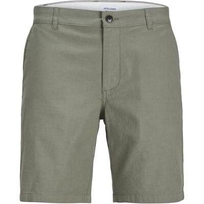 JACK & JONES JPSTDAVE JJLINEN Blend Shorts, Deep Lichen Green, S JACK & JONES JPSTDAVE JJLINEN Blend Shorts, Deep Lichen Green, S