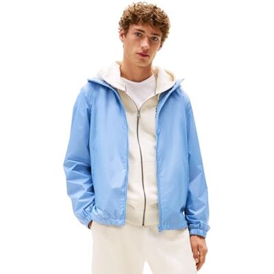Tommy Hilfiger Men’s Transitional Hoodie, Blue (Cloudy Blue), L Tommy Hilfiger Men’s Transitional Hoodie, Blue (Cloudy Blue), L