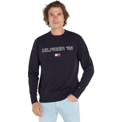 Tommy Hilfiger Men's HILFIGER 85 SWEATSHIRT Desert Sky S Tommy Hilfiger Men's HILFIGER 85 SWEATSHIRT Desert Sky S