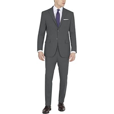 DKNY Men's Business Suit Jacket, Charcoal Solid, 44 DKNY Men's Business Suit Jacket, Charcoal Solid, 44