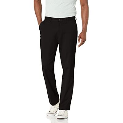 Nautica Men's Classic Fit Flat Front Stretch Solid Chino Deck Pant Business Casual, True Black, 36W x 32L Nautica Men's Classic Fit Flat Front Stretch Solid Chino Deck Pant Business Casual, True Black, 36W x 32L