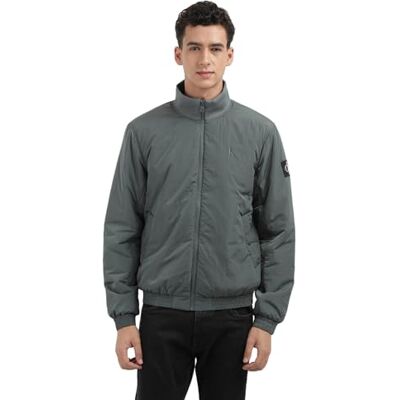 Calvin Klein Jeans Men's Warm Padded Harrington Jacket, Grey (Endless Grey), XXS Calvin Klein Jeans Men's Warm Padded Harrington Jacket, Grey (Endless Grey), XXS