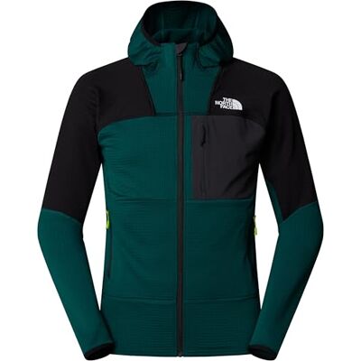 The North Face Men's Stormgap Powergrid Fleece Hooded Jacket, Deep Nori/Tnf Black, XXL The North Face Men's Stormgap Powergrid Fleece Hooded Jacket, Deep Nori/Tnf Black, XXL