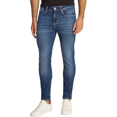 Calvin Klein Men’s Skinny Fit Jeans with Stretch, Blue (Denim Medium), 36W/32L Calvin Klein Men’s Skinny Fit Jeans with Stretch, Blue (Denim Medium), 36W/32L