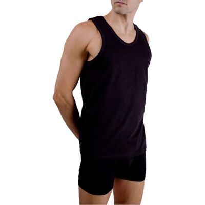 pierre cardin underwear Men's Cotton Tank Top, Grey, Undershirt, Black, M pierre cardin underwear Men's Cotton Tank Top, Grey, Undershirt, Black, M