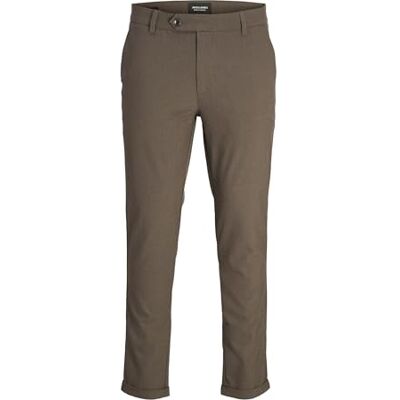 JACK & JONES Mens Marco Connor Trousers Falcon 31W / 34L JACK & JONES Mens Marco Connor Trousers Falcon 31W / 34L