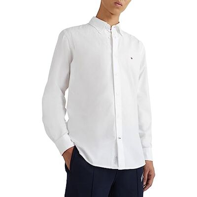 Tommy Hilfiger Men's Core Flex Poplin Rf Shirt Mw0mw25035 Casual Shirts, White (White), 3XL Tommy Hilfiger Men's Core Flex Poplin Rf Shirt Mw0mw25035 Casual Shirts, White (White), 3XL