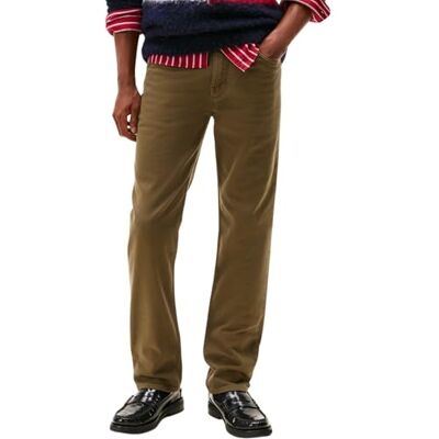 Tommy Hilfiger Men's Denton Straight Fit Jeans, Green (Army Green), 32W/30L Tommy Hilfiger Men's Denton Straight Fit Jeans, Green (Army Green), 32W/30L