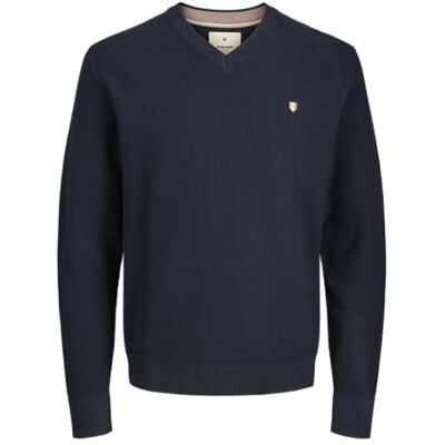 JACK & JONES Jprblurex Knit V-Neck, Blazer Navy, XS JACK & JONES Jprblurex Knit V-Neck, Blazer Navy, XS