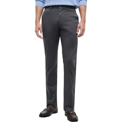 Tommy Hilfiger Men’s Core Bleecker 1985 Pima Cotton Chinos, Grey (Dark Ash), 33W/30L Tommy Hilfiger Men’s Core Bleecker 1985 Pima Cotton Chinos, Grey (Dark Ash), 33W/30L
