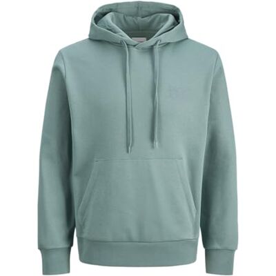 JACK & JONES Mens Jjecorp Logo Sweat Hood Noos, Mineral Blue, XL UK JACK & JONES Mens Jjecorp Logo Sweat Hood Noos, Mineral Blue, XL UK