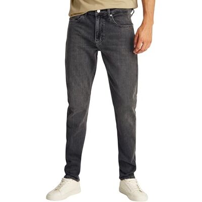 Calvin Klein Men’s Slim Taper Jeans with Stretch, Black (Denim Black), 34W/32L Calvin Klein Men’s Slim Taper Jeans with Stretch, Black (Denim Black), 34W/32L