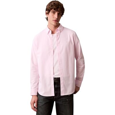 Calvin Klein Men's Classic Solid Oxford Shirt, Pink (Pearly Pink), XL Calvin Klein Men's Classic Solid Oxford Shirt, Pink (Pearly Pink), XL