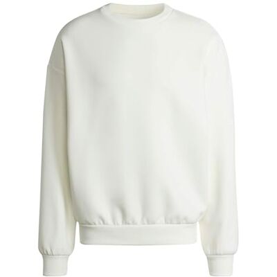 adidas Men's Soft Lux Sweatshirt, off white, S adidas Men's Soft Lux Sweatshirt, off white, S