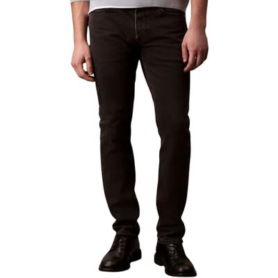 Calvin Klein Men’s Essential Black Slim Fit Jeans, Black (Ck Essential Black), 33W/34L Calvin Klein Men’s Essential Black Slim Fit Jeans, Black (Ck Essential Black), 33W/34L