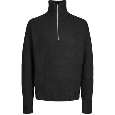 JACK & JONES Bestseller A/S Men's Jorollie Knit Half Zip Sn Knitted Jumper, Black, S JACK & JONES Bestseller A/S Men's Jorollie Knit Half Zip Sn Knitted Jumper, Black, S