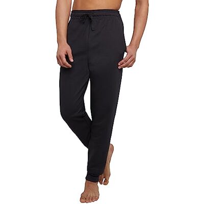 Hanes Men's EcoSmart Jogger Sweatpants, Midweight Fleece Lounge Pants, 30.5", Black, Medium Hanes Men's EcoSmart Jogger Sweatpants, Midweight Fleece Lounge Pants, 30.5", Black, Medium