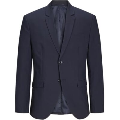 JACK & JONES Men's Jprbushwick Harry Blazer Slim Fit Suit Jacket, Dark Navy/fit: Slim fit, 40 JACK & JONES Men's Jprbushwick Harry Blazer Slim Fit Suit Jacket, Dark Navy/fit: Slim fit, 40