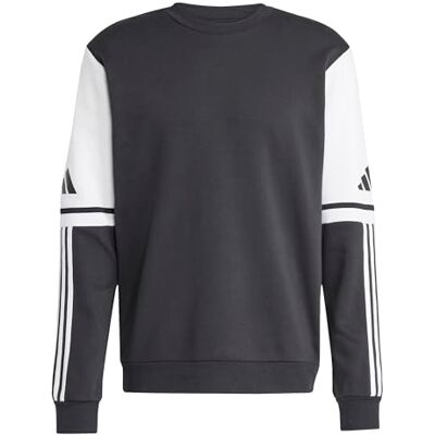 adidas Men's Squadra25 Sweat Crew Sweatshirt, black/white, XXL adidas Men's Squadra25 Sweat Crew Sweatshirt, black/white, XXL