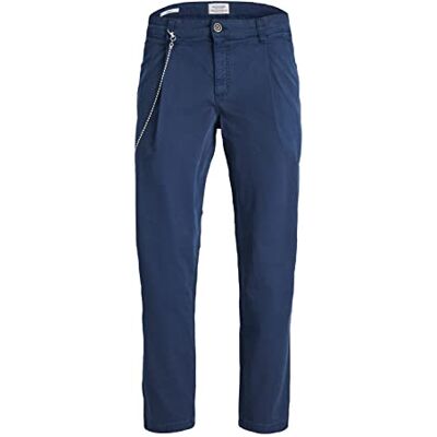 JACK & JONES Men's Jpstbill Jjfreddie AMA Chino Trousers, Blazer Navy, 30 W/30 L JACK & JONES Men's Jpstbill Jjfreddie AMA Chino Trousers, Blazer Navy, 30 W/30 L
