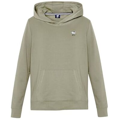 Polo Sylt Men's Cotton blend Hoodie with colorful logo embroidery, Mulled Basil, XL Polo Sylt Men's Cotton blend Hoodie with colorful logo embroidery, Mulled Basil, XL