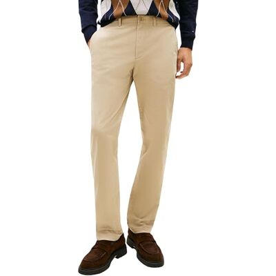 Tommy Hilfiger Men's CORE Denton Essential Twill MW0MW40262 Chino, Beige (Batique Khaki), 36W / 34L Tommy Hilfiger Men's CORE Denton Essential Twill MW0MW40262 Chino, Beige (Batique Khaki), 36W / 34L