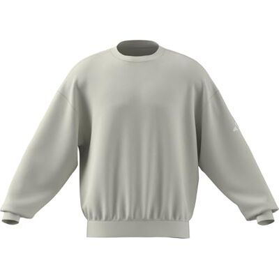 adidas Men's Soft Lux Sweatshirt, off white, XXL adidas Men's Soft Lux Sweatshirt, off white, XXL