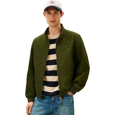 Tommy Hilfiger Men’s Water Repellent Harrington Jacket, Green (Arctic Spruce), XL Tommy Hilfiger Men’s Water Repellent Harrington Jacket, Green (Arctic Spruce), XL