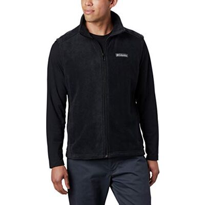 Columbia Men's Steens Mountain Vest Fleece, Black, 3X Tall Columbia Men's Steens Mountain Vest Fleece, Black, 3X Tall