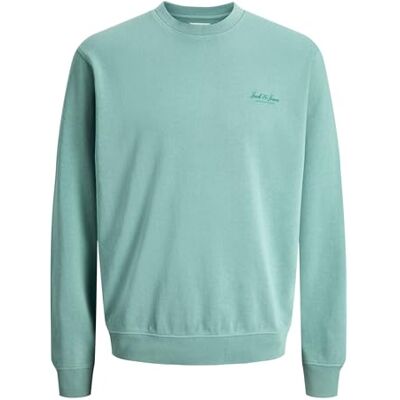 JACK & JONES Jjearchive Graphic Sweat Crew Neck Noos, Mineral Blue, L JACK & JONES Jjearchive Graphic Sweat Crew Neck Noos, Mineral Blue, L
