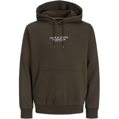 JACK & JONES Jprbluarchie Noos Sweat Hood, black olive, XS JACK & JONES Jprbluarchie Noos Sweat Hood, black olive, XS