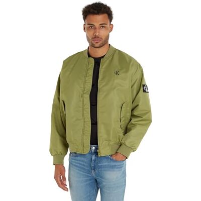 Calvin Klein Jeans Men's BOMBER JACKET Woven Jackets, Dark Juniper, M Calvin Klein Jeans Men's BOMBER JACKET Woven Jackets, Dark Juniper, M