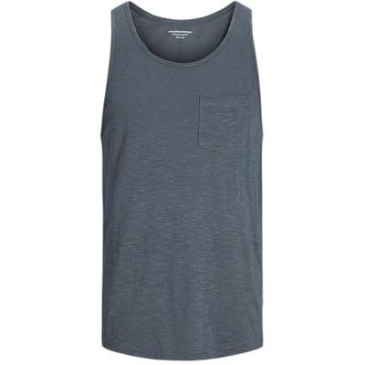 JACK & JONES Jorvarenna Slub Tank Top, Stormy Weather, M JACK & JONES Jorvarenna Slub Tank Top, Stormy Weather, M