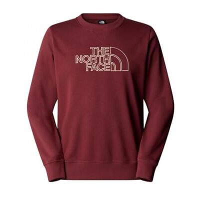 The North Face Men's Drew Peak Light Crew Sweatshirt, Sumac/Gravel, S The North Face Men's Drew Peak Light Crew Sweatshirt, Sumac/Gravel, S