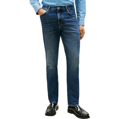 Tommy Hilfiger Men's Denton Kells Blue Straight Fit Jeans, Blue (Kells Blue), 32W/40L Tommy Hilfiger Men's Denton Kells Blue Straight Fit Jeans, Blue (Kells Blue), 32W/40L