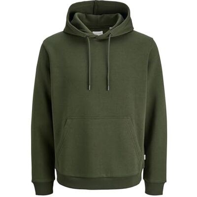 JACK & JONES Men's Jjebradley Sweat Hood Noos Pls Hoodie, Green (Duffel Bag), 5XL JACK & JONES Men's Jjebradley Sweat Hood Noos Pls Hoodie, Green (Duffel Bag), 5XL