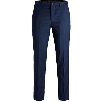 JACK & JONES Men's Jprfranco Noos Trousers Tuxedo Pants, Dark Navy, 60 JACK & JONES Men's Jprfranco Noos Trousers Tuxedo Pants, Dark Navy, 60