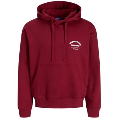 JACK & JONES Jormeadows Sweat Hood, Tibetan Red, M JACK & JONES Jormeadows Sweat Hood, Tibetan Red, M