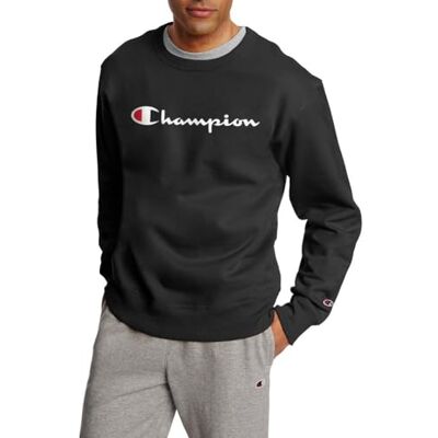 Champion Men's Graphic Powerblend Fleece Crew Sweatshirt, Black-y06794, 2XL Champion Men's Graphic Powerblend Fleece Crew Sweatshirt, Black-y06794, 2XL