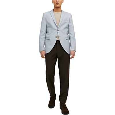 JACK & JONES Male Blazer Single Breasted Super Slim Fit, Evening Haze/fit: Super Slim fit, 46R JACK & JONES Male Blazer Single Breasted Super Slim Fit, Evening Haze/fit: Super Slim fit, 46R