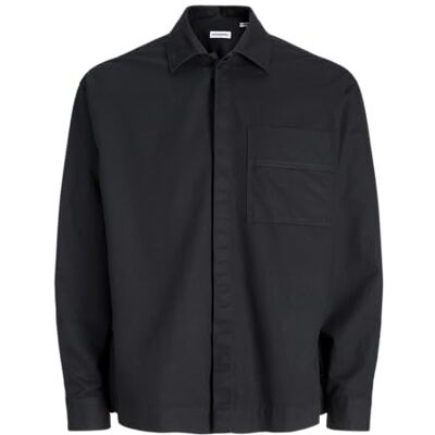 JACK & JONES Jjgrady Shirt Ls, Black, XL JACK & JONES Jjgrady Shirt Ls, Black, XL